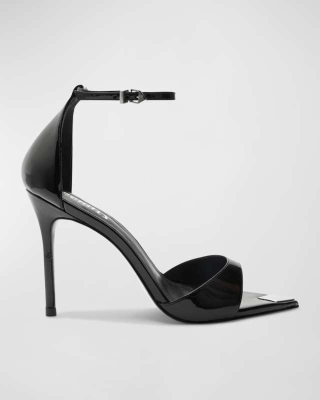 Pamela Patent Ankle-Strap Sandals