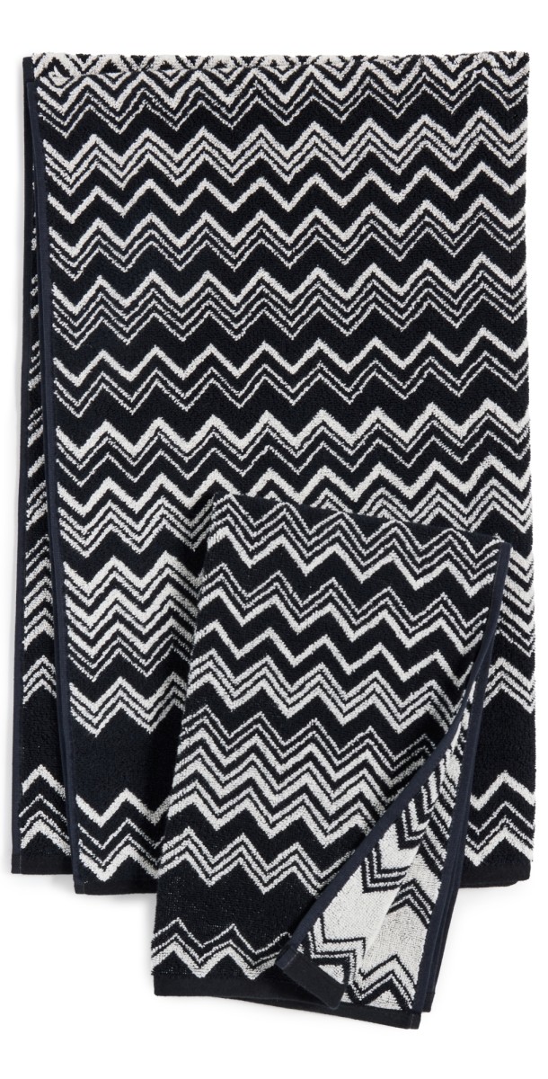 Missoni Keith Towel Set (2pcs) Nero/Bianco 601