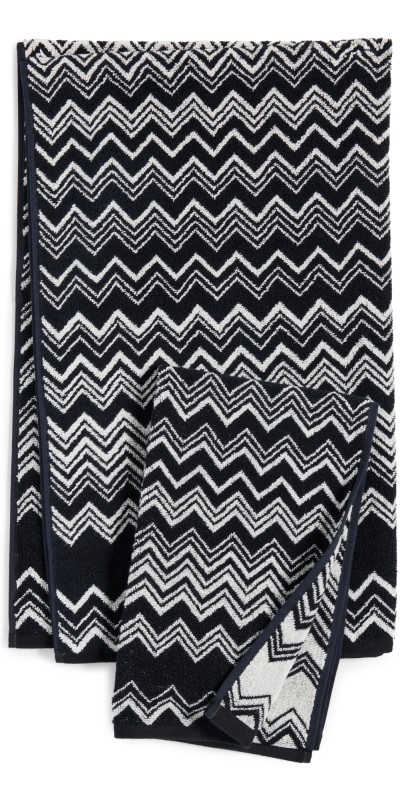 Missoni Keith Towel Set (2pcs) Nero/Bianco 601