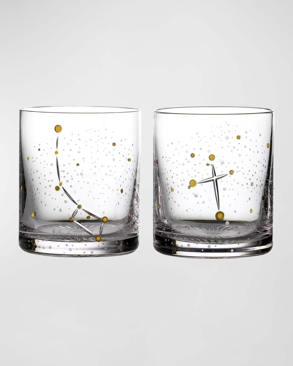Stellar Frontiers Crystal Tumblers, Set of 2