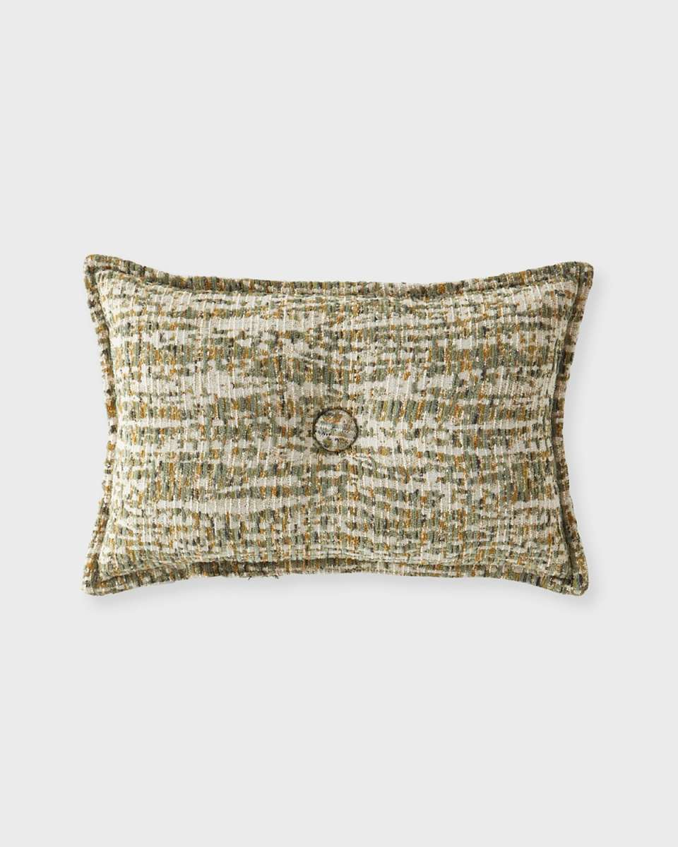 Bryson Button Boudoir Pillow, 14" x 20"