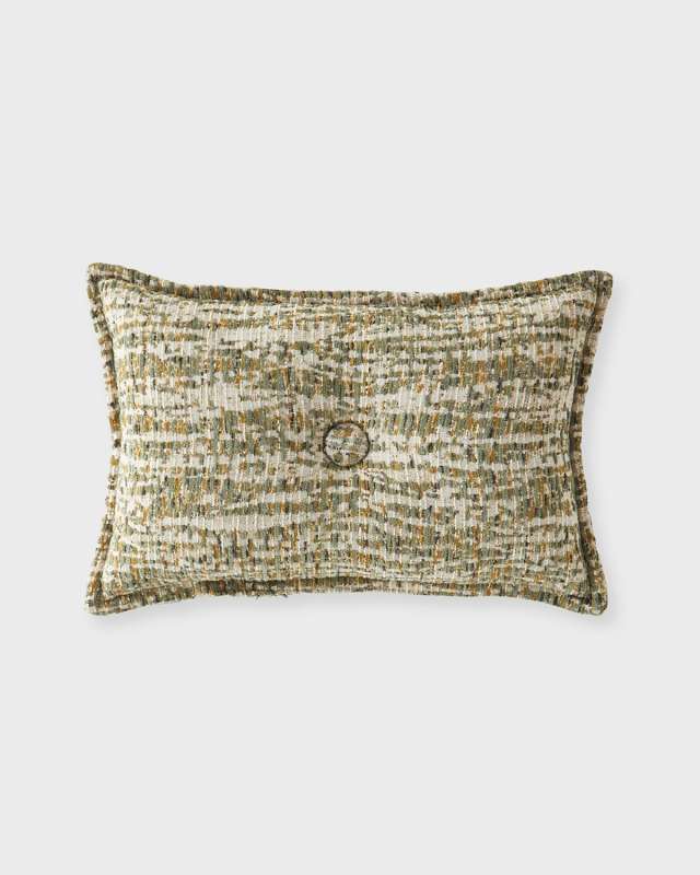 Bryson Button Boudoir Pillow, 14" x 20"