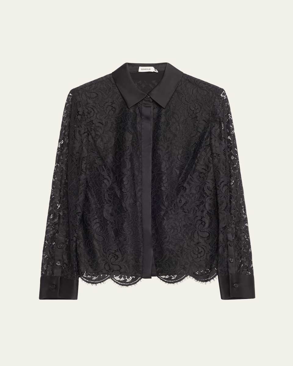 Candela Lace Button-Front Top