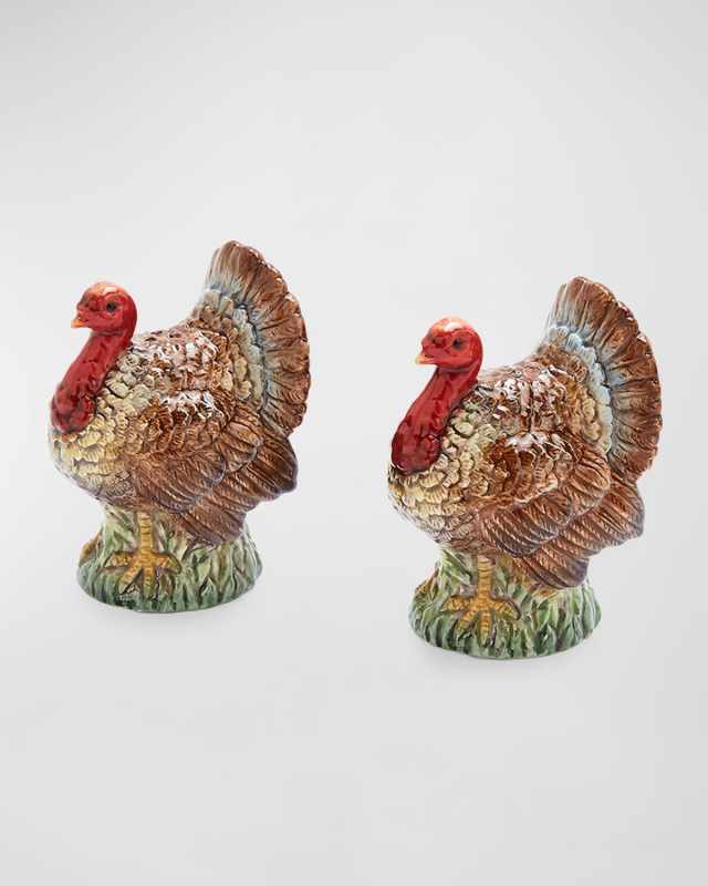 Woodland Figural Turkey Salt & Pepper Set