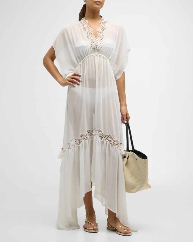 Opal Semi-Sheer Maxi Dress