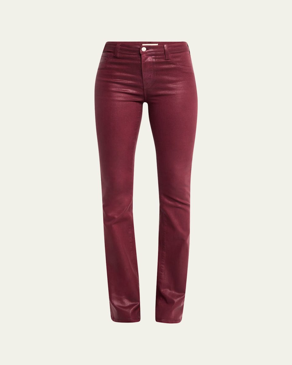 Selma High-Rise Coated Sleek Baby Boot Jeans