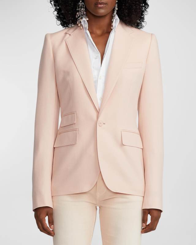 Parker Cashmere Single-Breasted Blazer Jacket