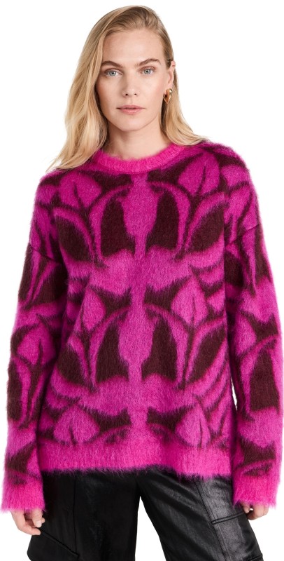 La Double J Camden Sweater FUXIA / BORDEAUX