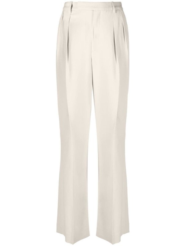 Jackie pleated straight trousers