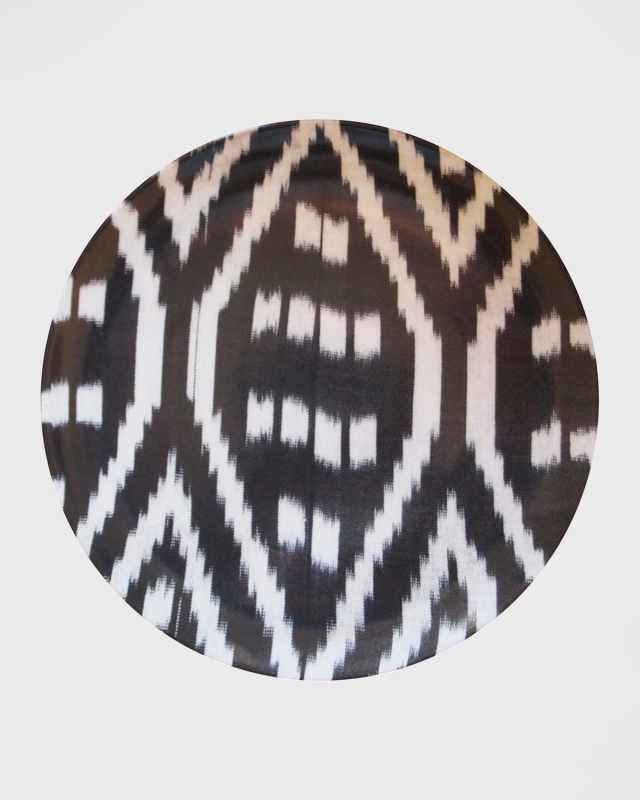 Ikat Porcelain Dinner Plate, Set of 4