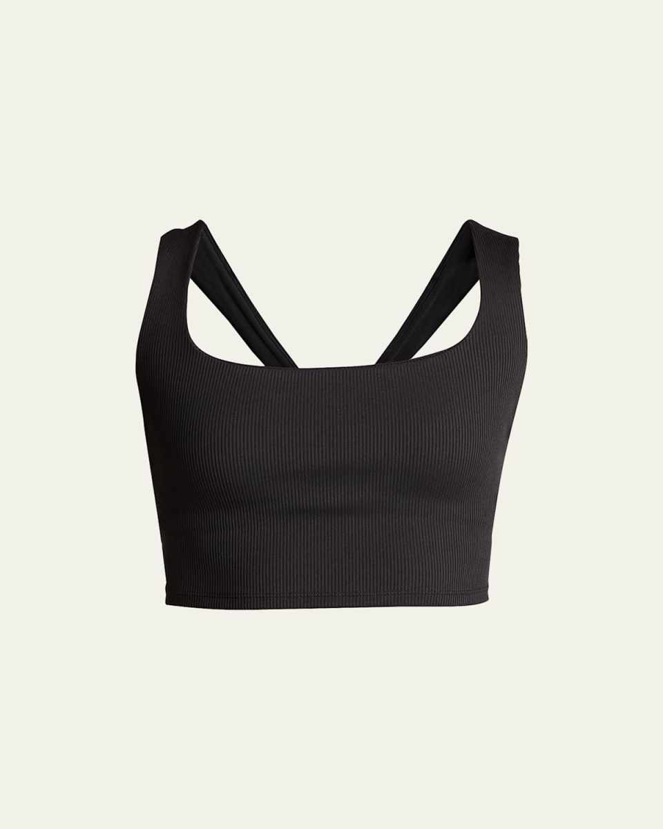 Chic Ribbed Bra Tank Top