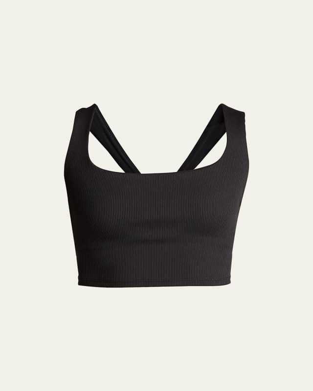 Chic Ribbed Bra Tank Top