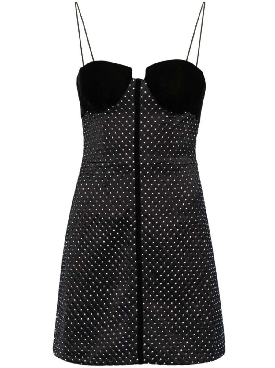 Eclipse crystal-embellished satin dress