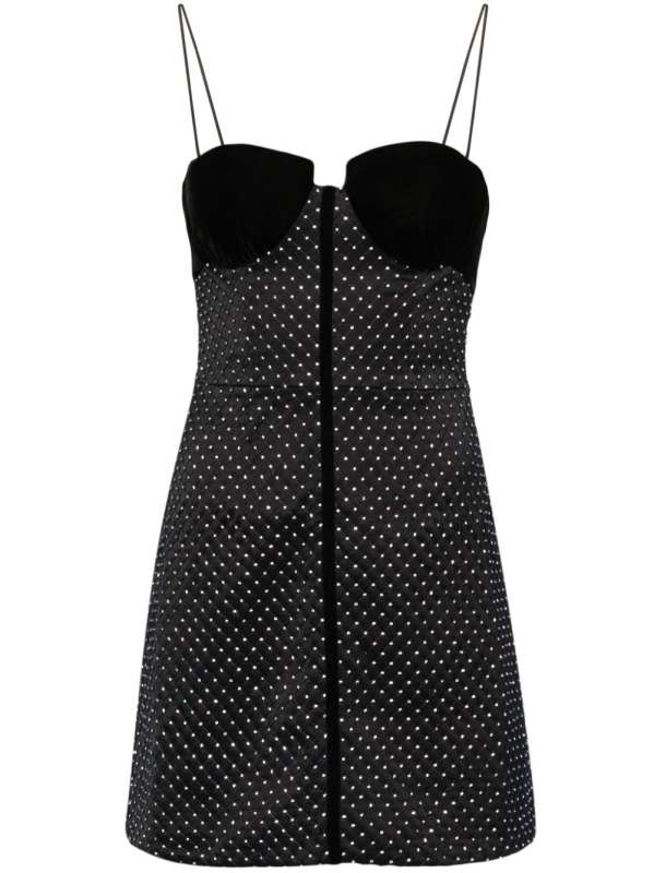 Eclipse crystal-embellished satin dress