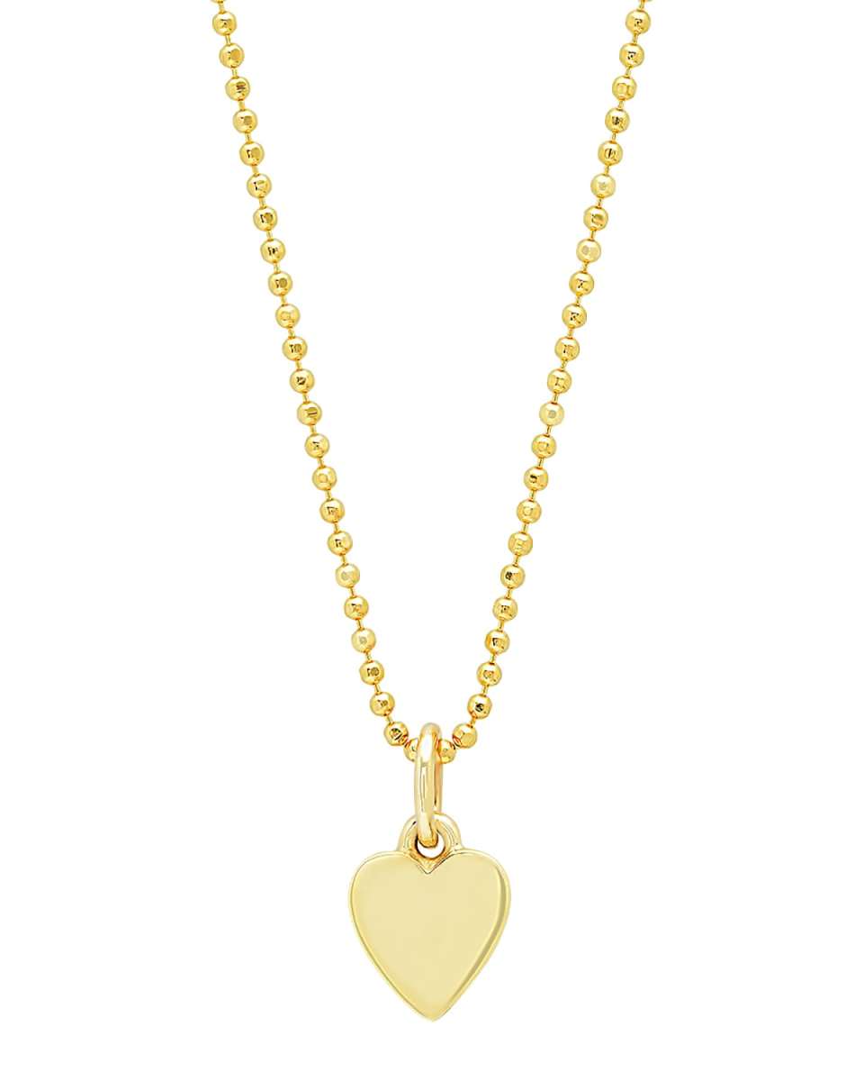 18k Heart Charm Necklace