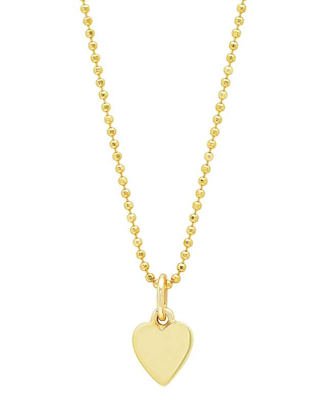 18k Heart Charm Necklace