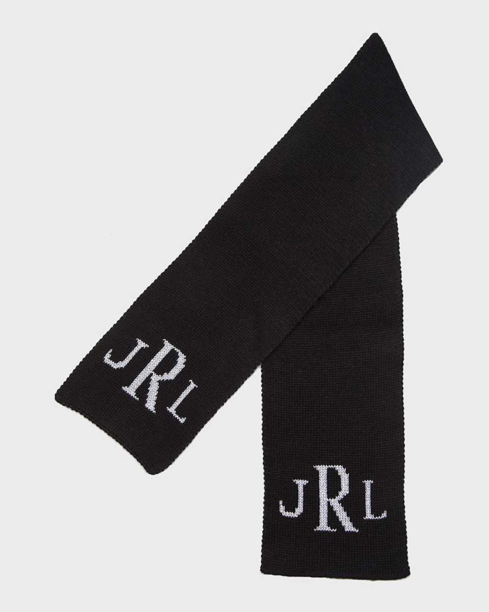Kid's Metallic Classic Monogram Scarf, Personalized
