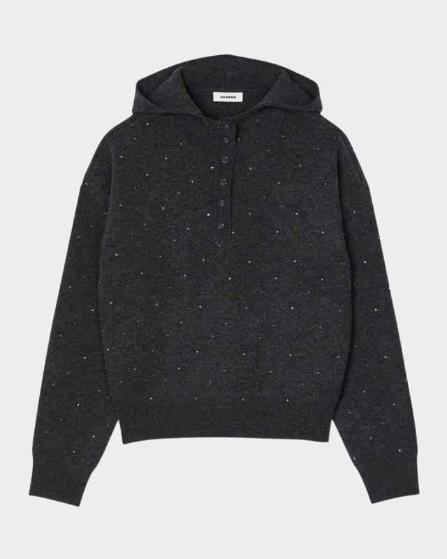Agora Embellished Wool-Blend Sweater
