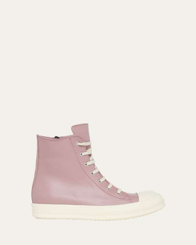 Scarpe Leather High-Top Sneakers