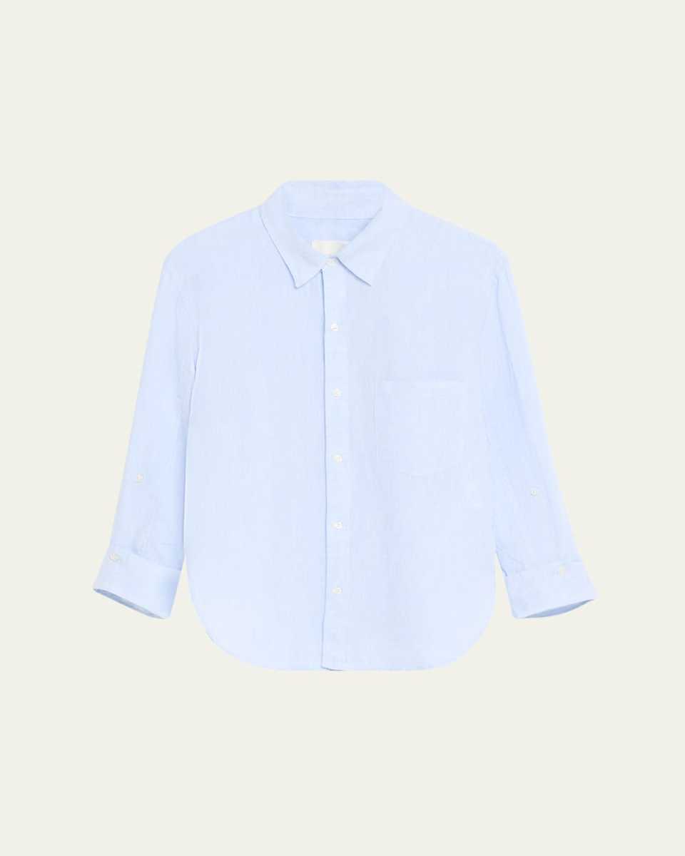 Kayla Shrunken Linen Shirt