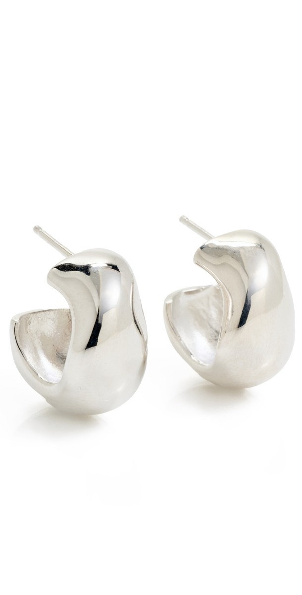AGMES Small Celia Hoops Silver