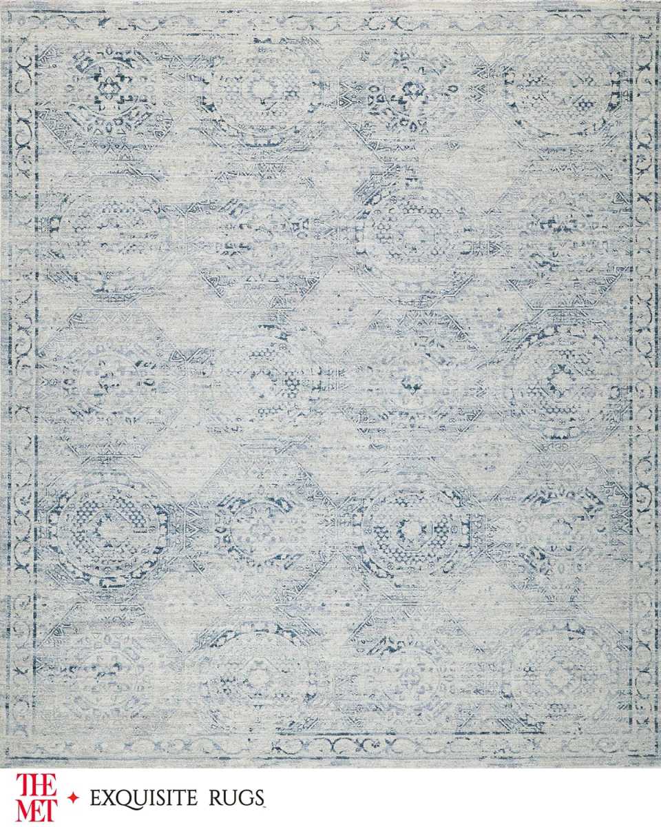 Vintage Loom Light Blue & Blue Rug, 12' x 15'