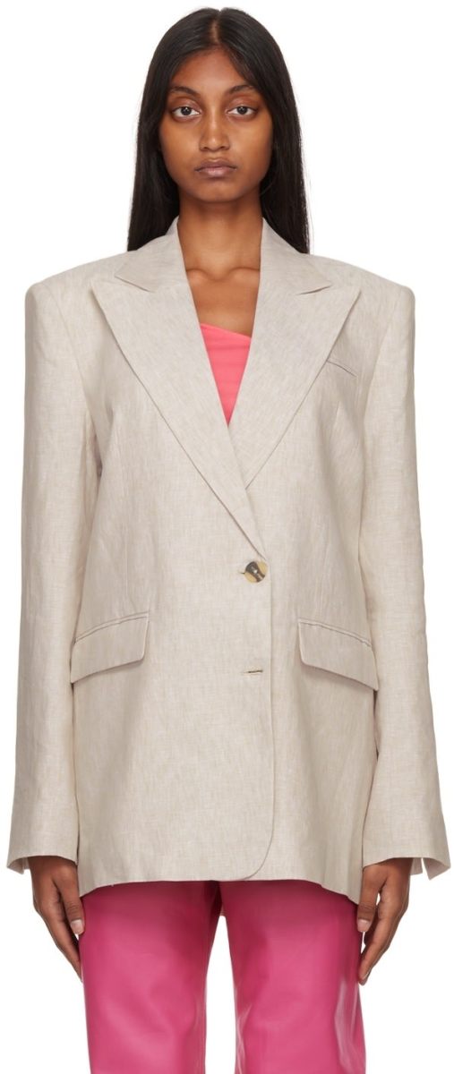 REMAIN BIRGER CHRISTENSEN Beige Kirsten Blazer