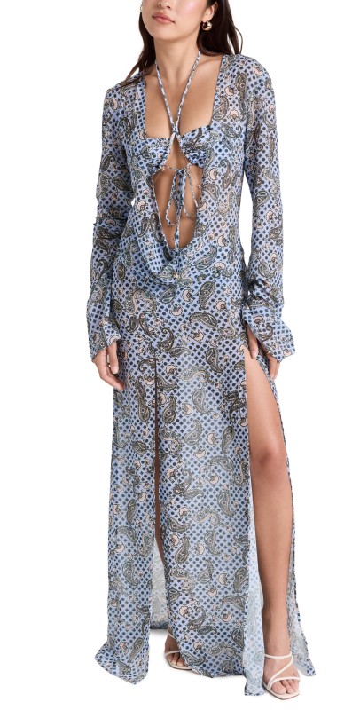 Bananhot Desert Dress Blue Bandana