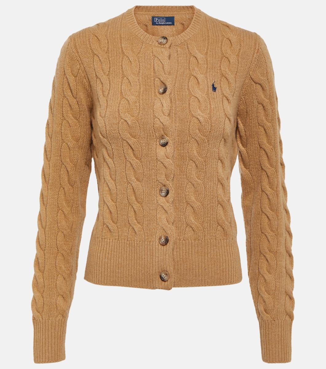 Polo Ralph Lauren Cable-knit wool and cashmere cardigan