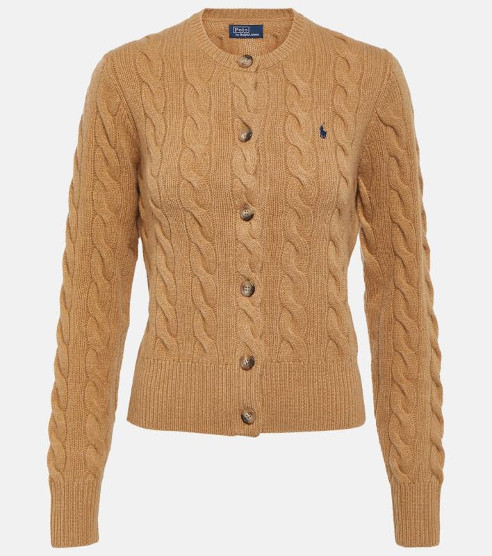 Polo Ralph Lauren Cable-knit wool and cashmere cardigan