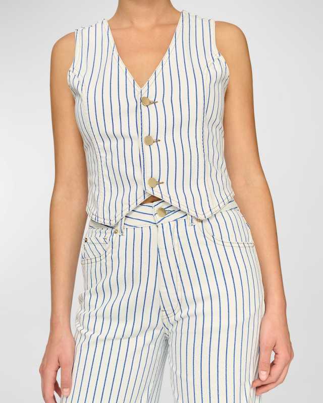 Stripe Denim Vest