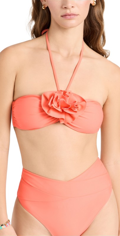 Ramy Brook Ellen Bikini Top Orangeade