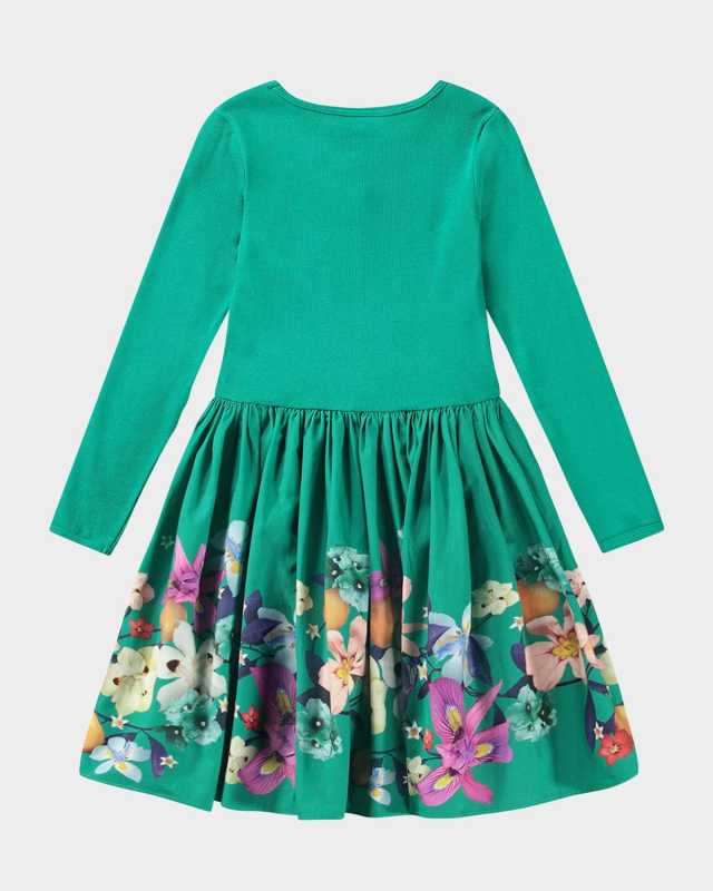 Girl's Casie Combo Butterfly Dress, Size 7