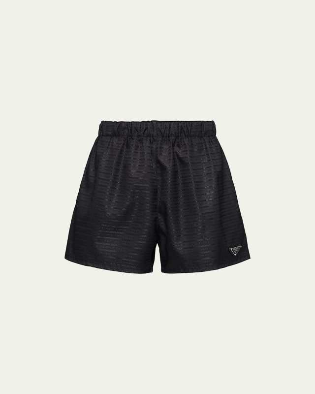 Recycled Nylon Logo-Print Shorts