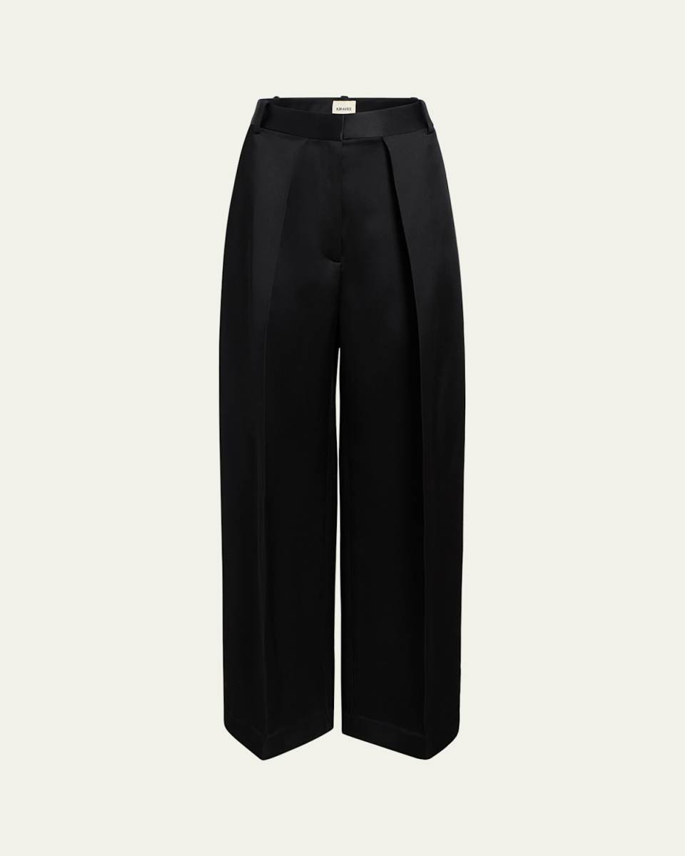 Marinta Pintuck Wide Leg Pants