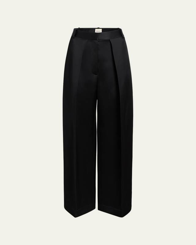 Marinta Pintuck Wide Leg Pants