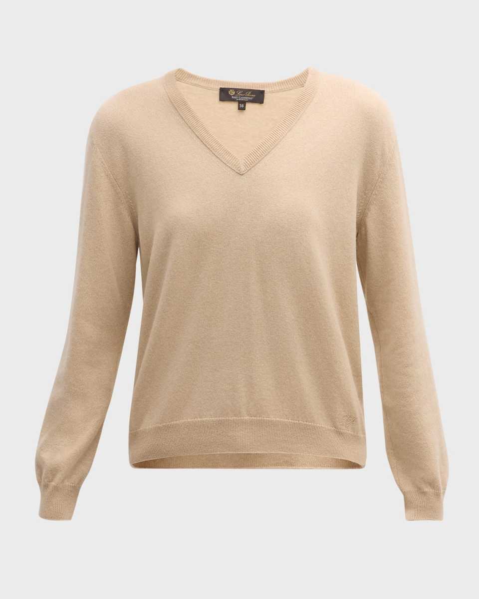Arona V-Neck Baby Cashmere Sweater