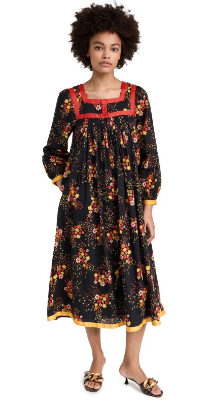 Sea Paloma Floral Square Neck Dress Multi