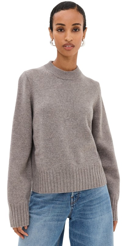 Reformation Calloway Crew Neck Sweater Dormouse