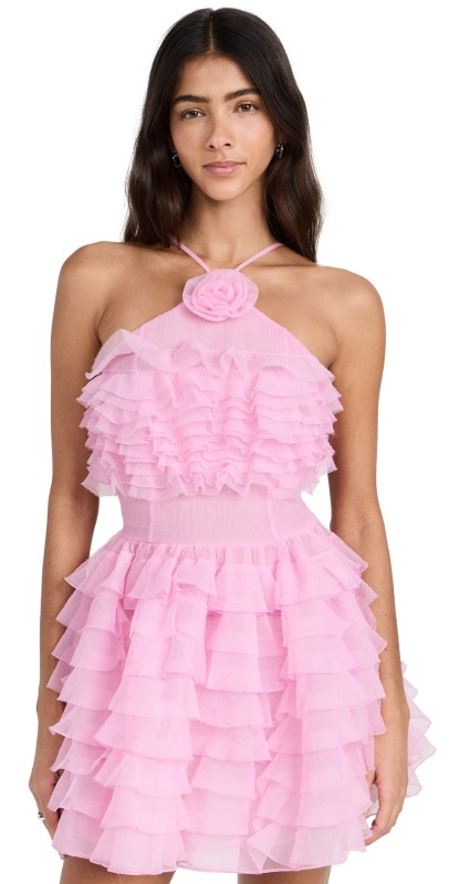 STAUD Mini Florian Dress Tulip