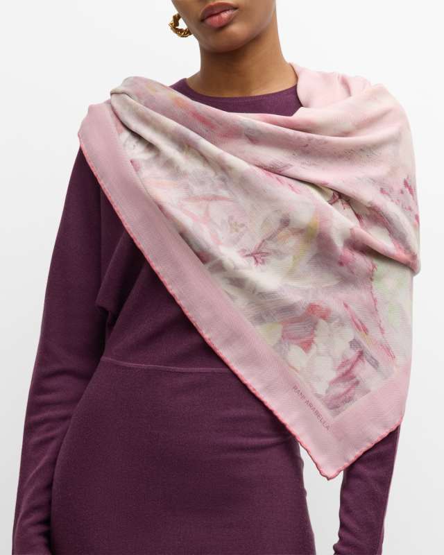 Eden Cashmere & Silk Printed Scarf