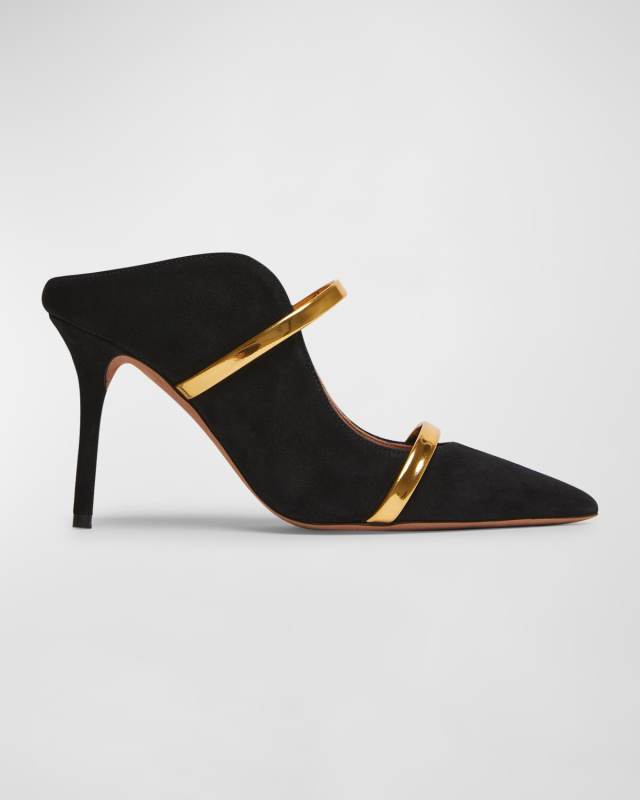 Maureen Suede Dual-Band Mule Pumps