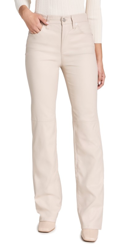 BLANKNYC Vegan Leather Hoyt Mini Boot Cut Pants Go Blank