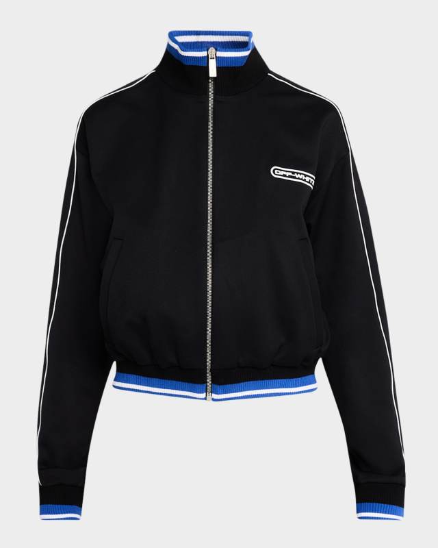 90s Logo Crop Track Jacket