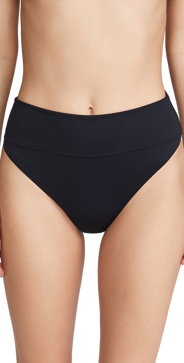 Beach Riot Highway Bikini Bottoms Black