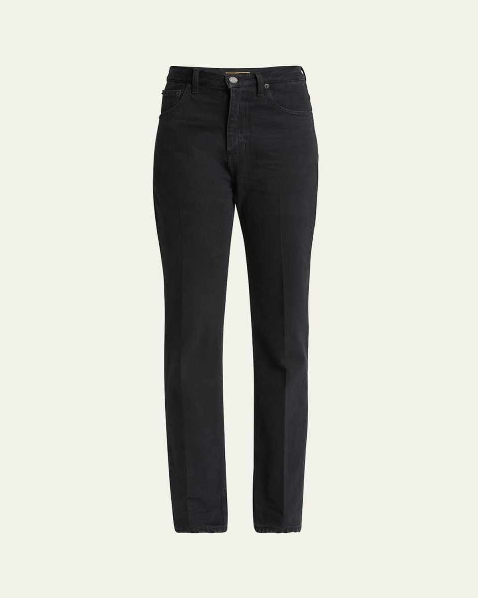 Straight Leg Denim Pants
