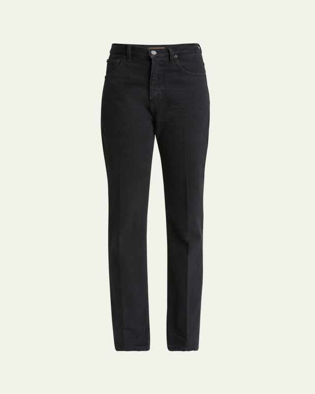 Straight Leg Denim Pants