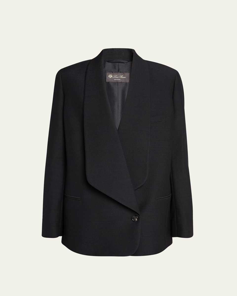 Sheri Slubbed Wool Blazer Jacket