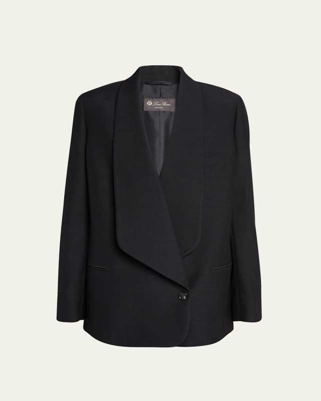 Sheri Slubbed Wool Blazer Jacket