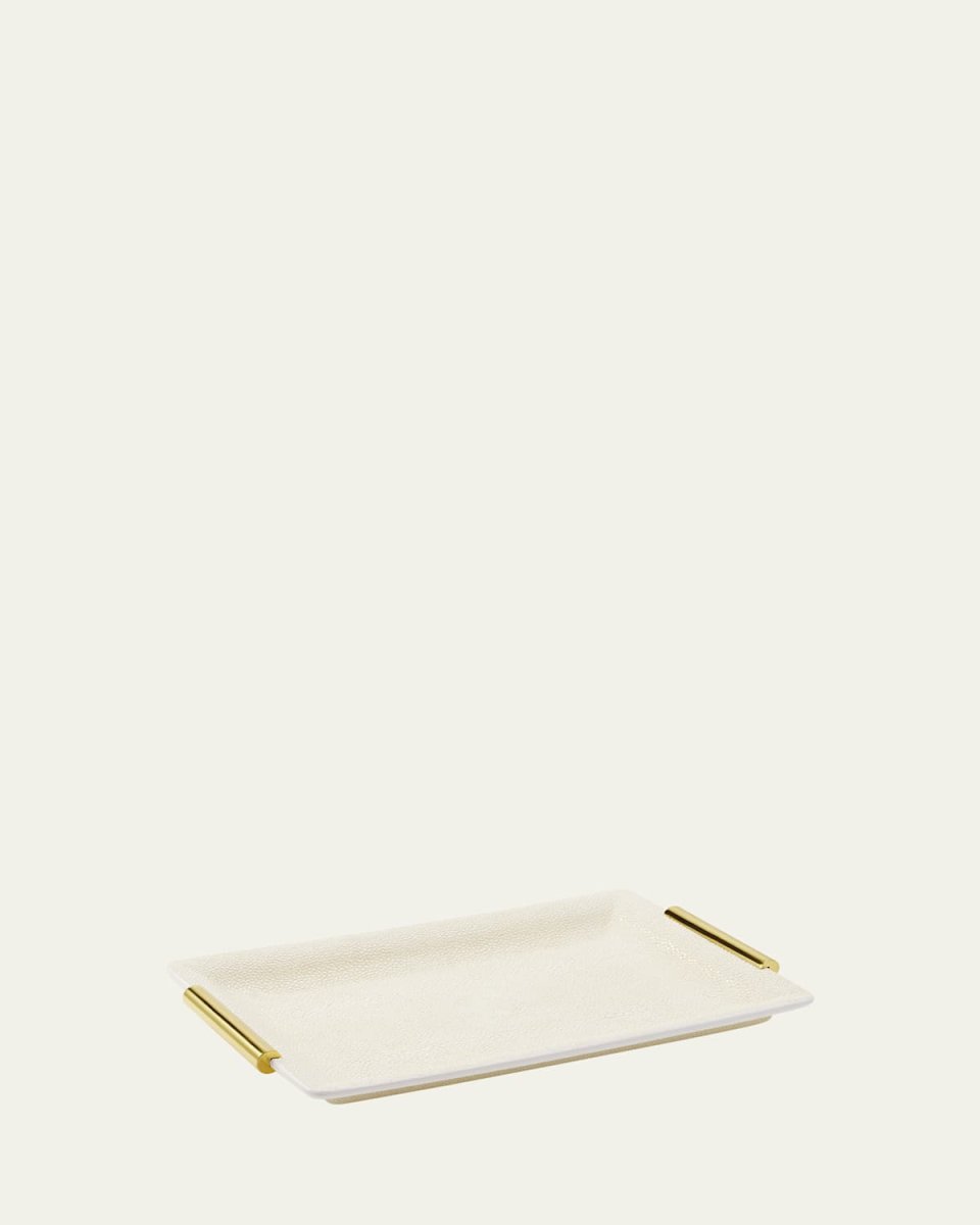 Faux Shagreen Small Vanity Tray